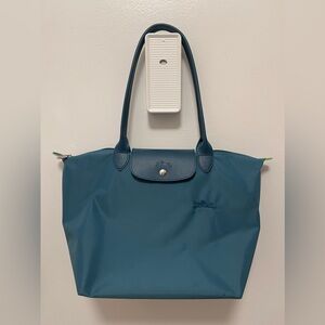 Longchamp Le Pliage Green Tote Bag L - Peacock- Lightly Used